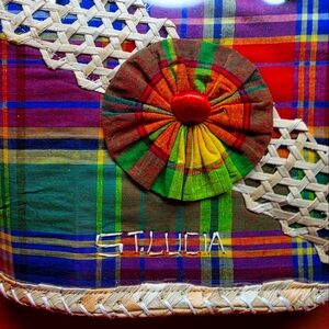 Colorful Plaid Hand Woven Bag Purse